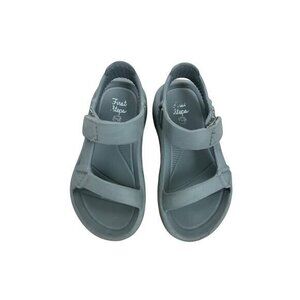 First Steps Kids Gray Sport Sandals With Adjustable Straps Size 10